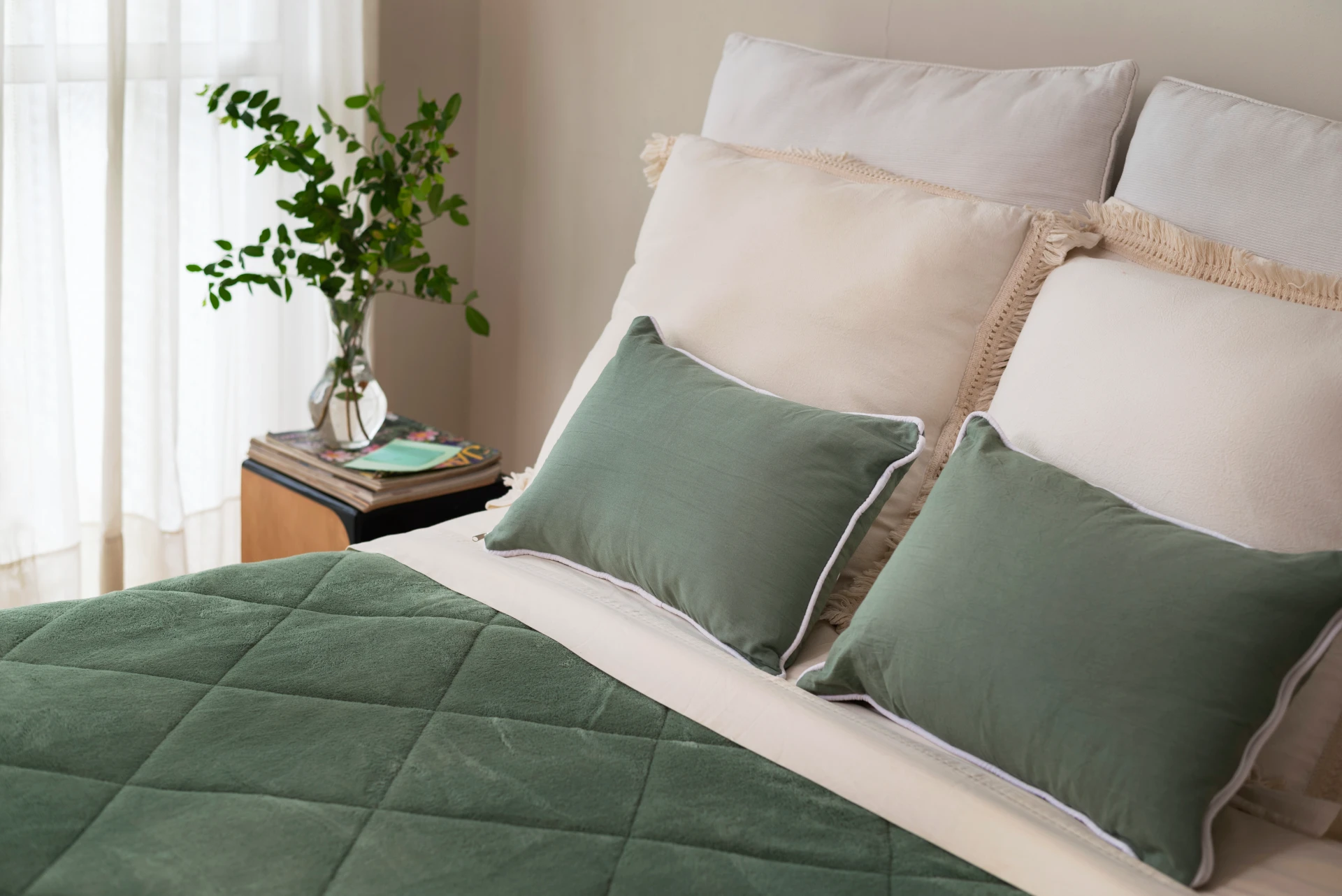 Cojines para cama matrimonial